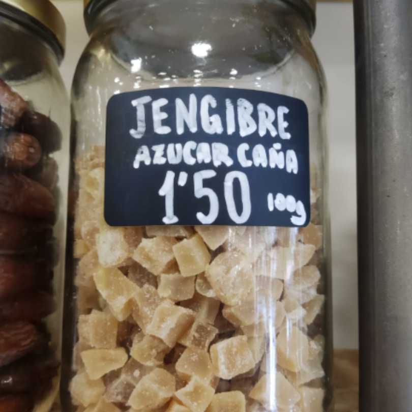 Jengibre Dados con Azúcar de Caña